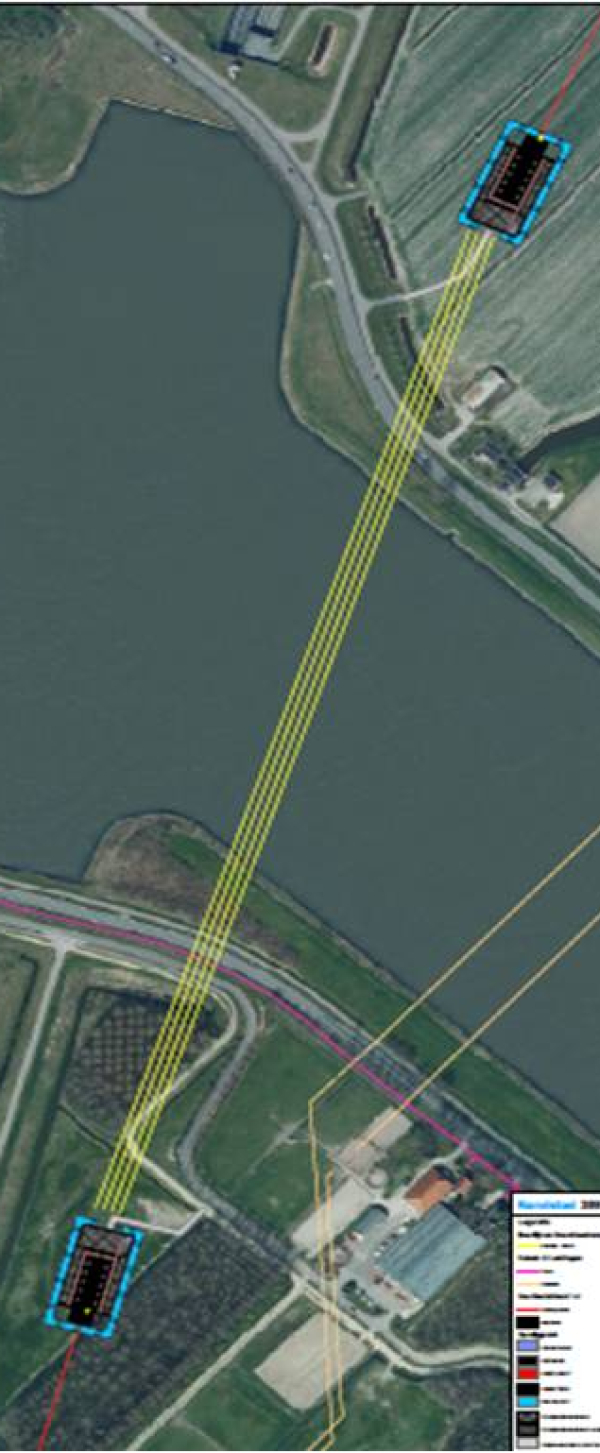 Cable crossing of North Sea Canal