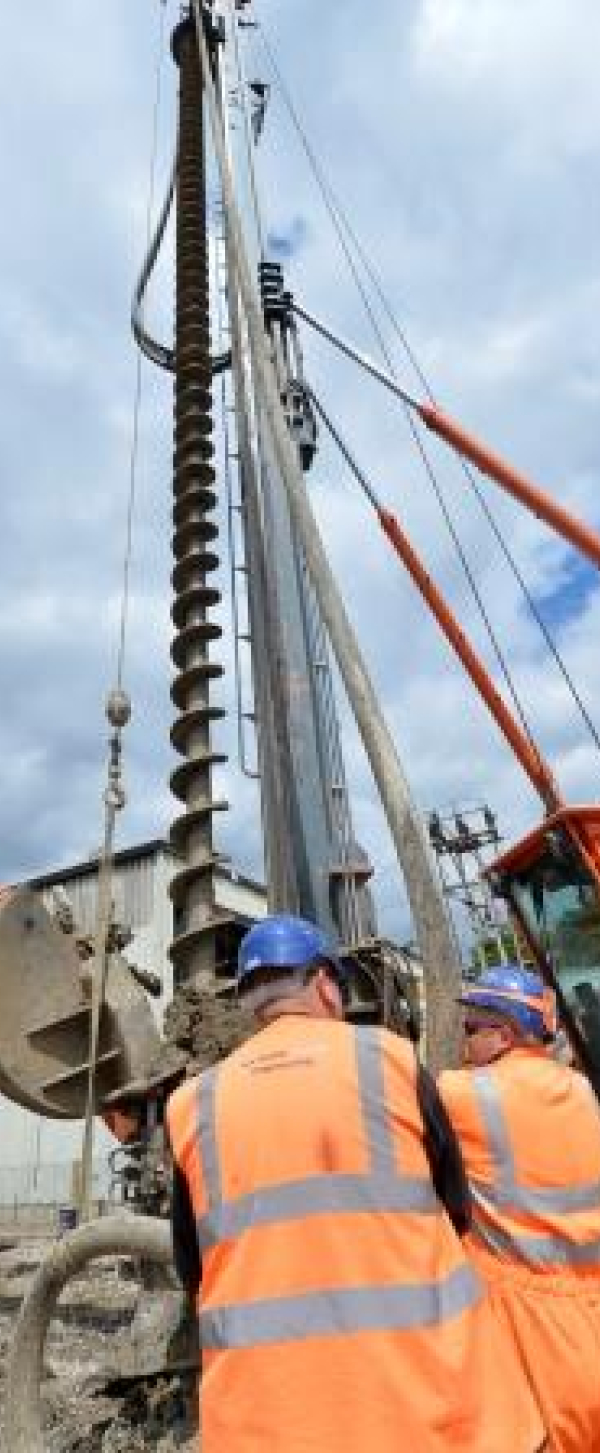 CFA piling at Hornsey