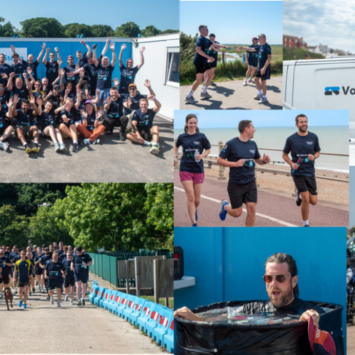 Pictures of people doing a run