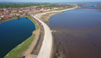 Image of the flood risk management scheme at Fairhaven.