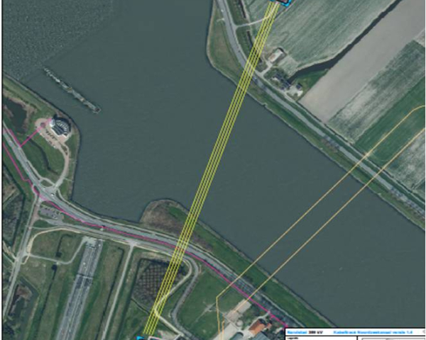 Cable crossing of North Sea Canal