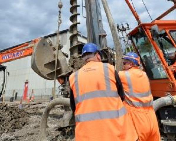 CFA piling at Hornsey