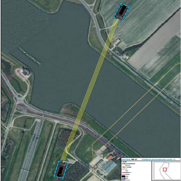 Cable crossing of North Sea Canal