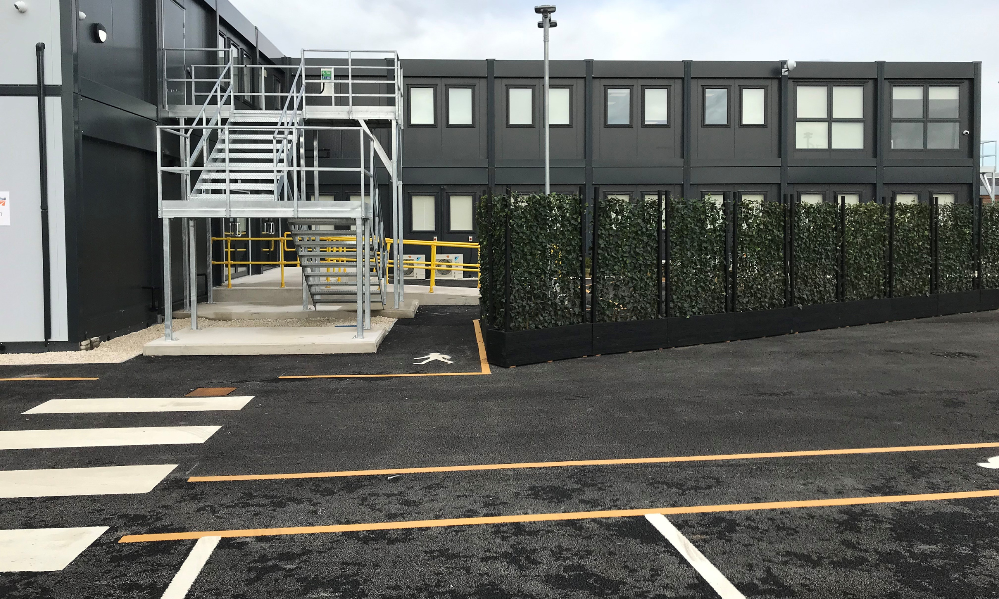 VolkerSite Services cabin set up at York PSU2