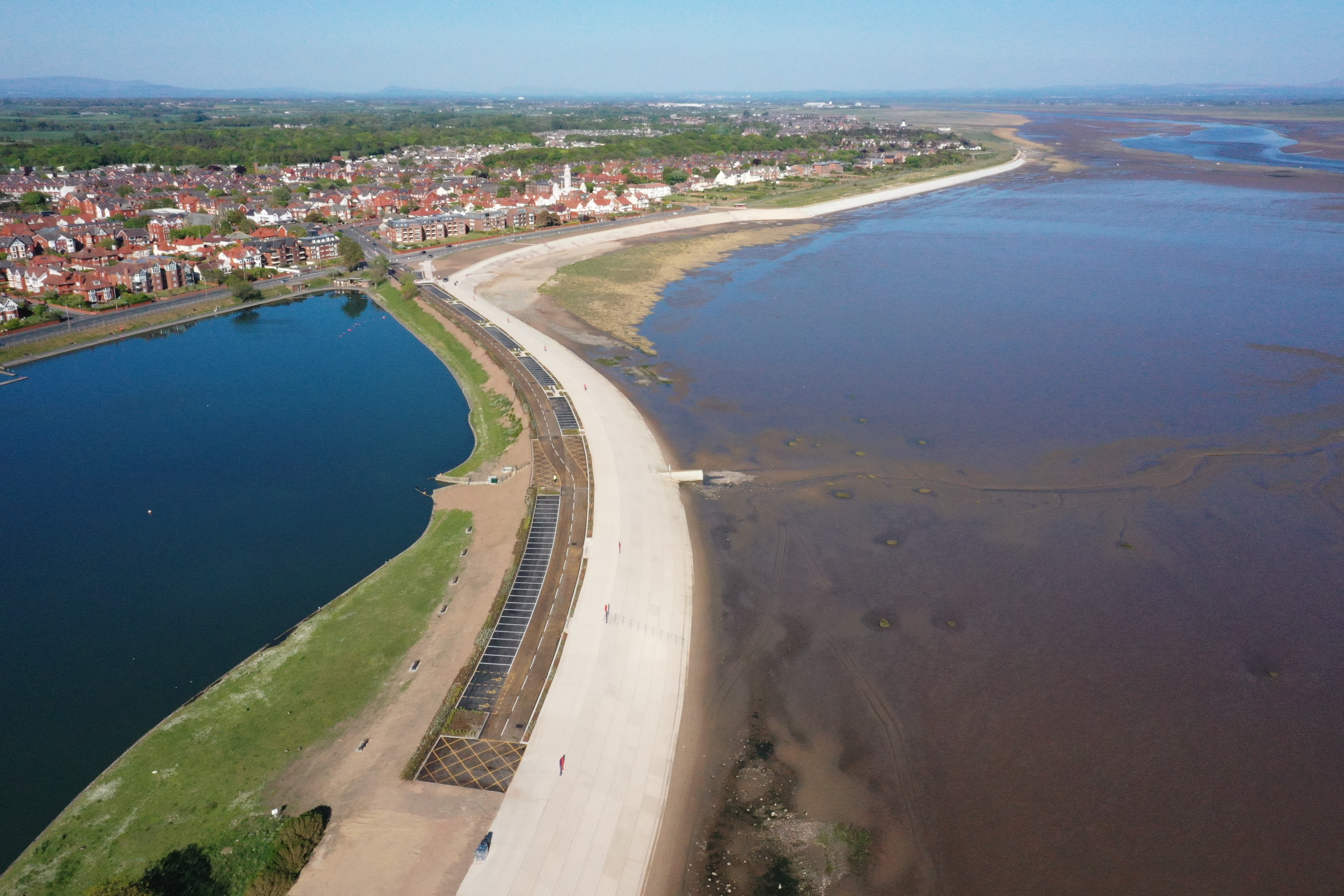 Image of the flood risk management scheme at Fairhaven.